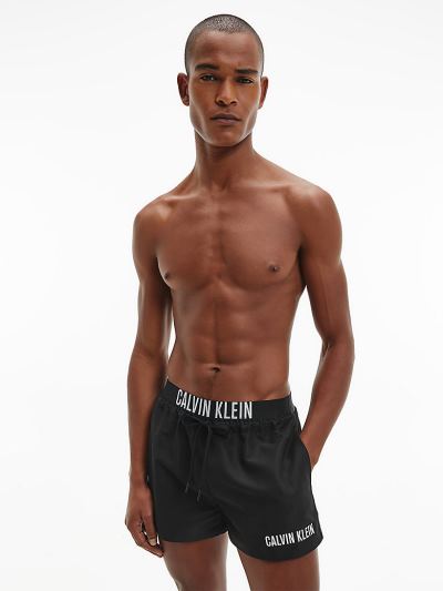 Calvin Klein Fürdőruha HU013901 | Calvin Klein Intense Power Short Drawstring Férfi Úszónadrág Feket